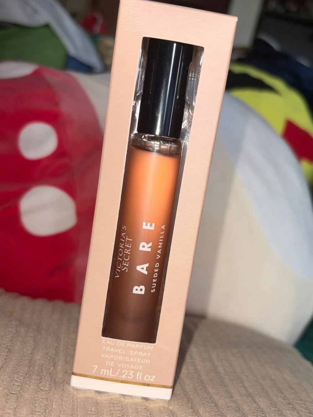 Victoria’s Secret Bare Sueded Vanilla. Includes box.